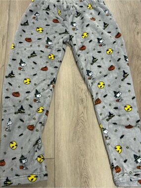 Snoopy Gray Halloween Fleece small Pants